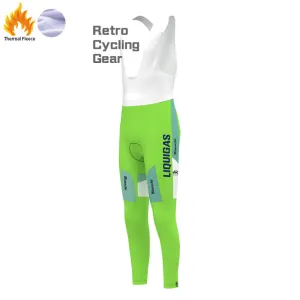 2005 Bianchi Fleece Retro Cycling Bib Pants