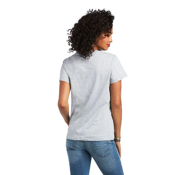 Ariat Womens R.E.A.L Kinship Tee Heather Grey