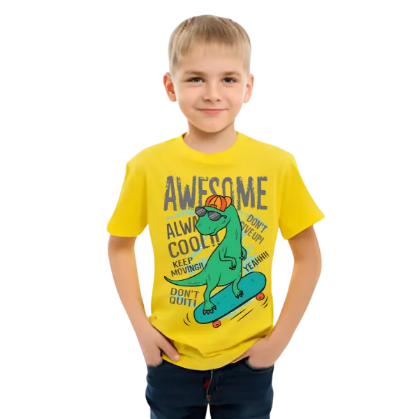 AWESOME DINO T Shirt for Kids