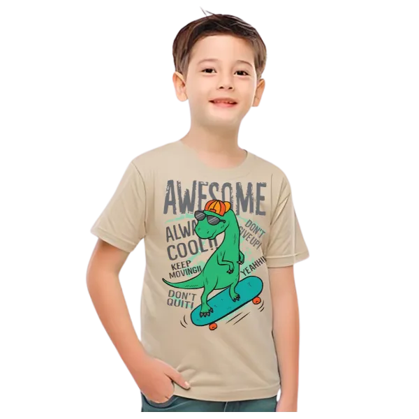 AWESOME DINO T Shirt for Kids