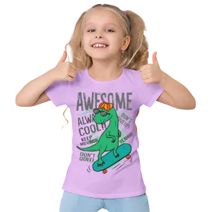 AWESOME DINO T Shirt for Kids