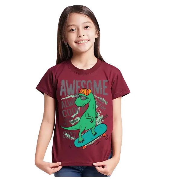 AWESOME DINO T Shirt for Kids