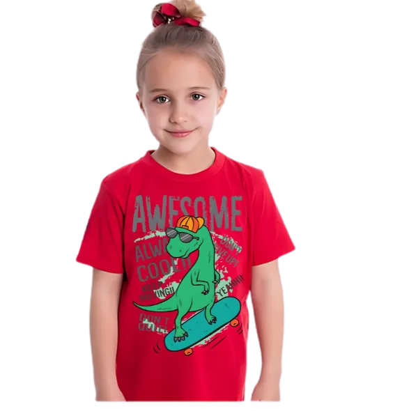 AWESOME DINO T Shirt for Kids