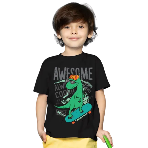 AWESOME DINO T Shirt for Kids