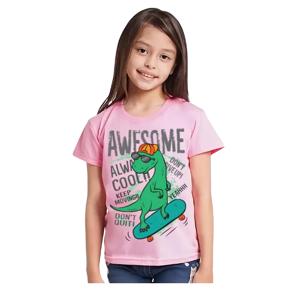 AWESOME DINO T Shirt for Kids