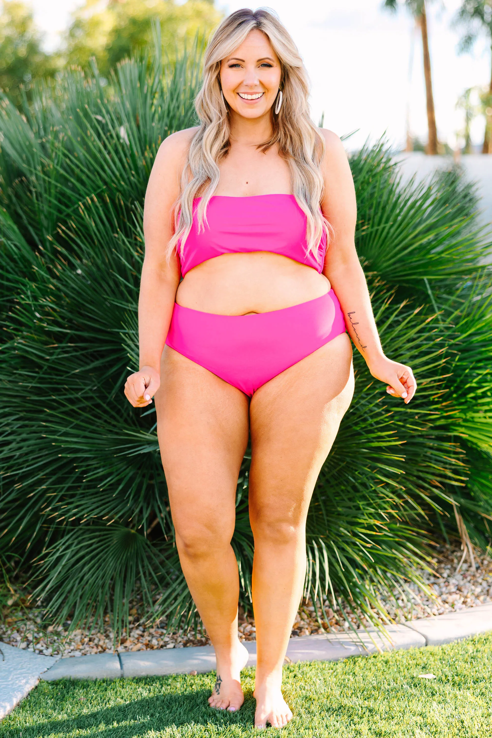 Beach Boo Swim Bottom, Pink