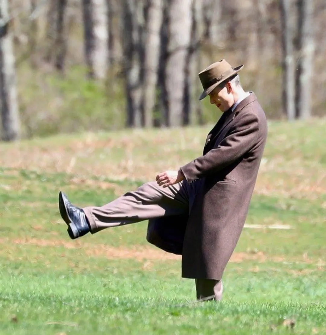 C﻿illian Murphy  Oppenheimer Brown Trench Coat