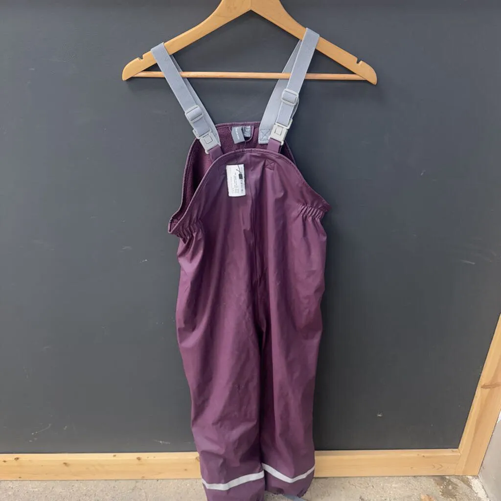 Colour Kids- fleece lined winter bib pants- MSRP $99 : Purple -children-7Y