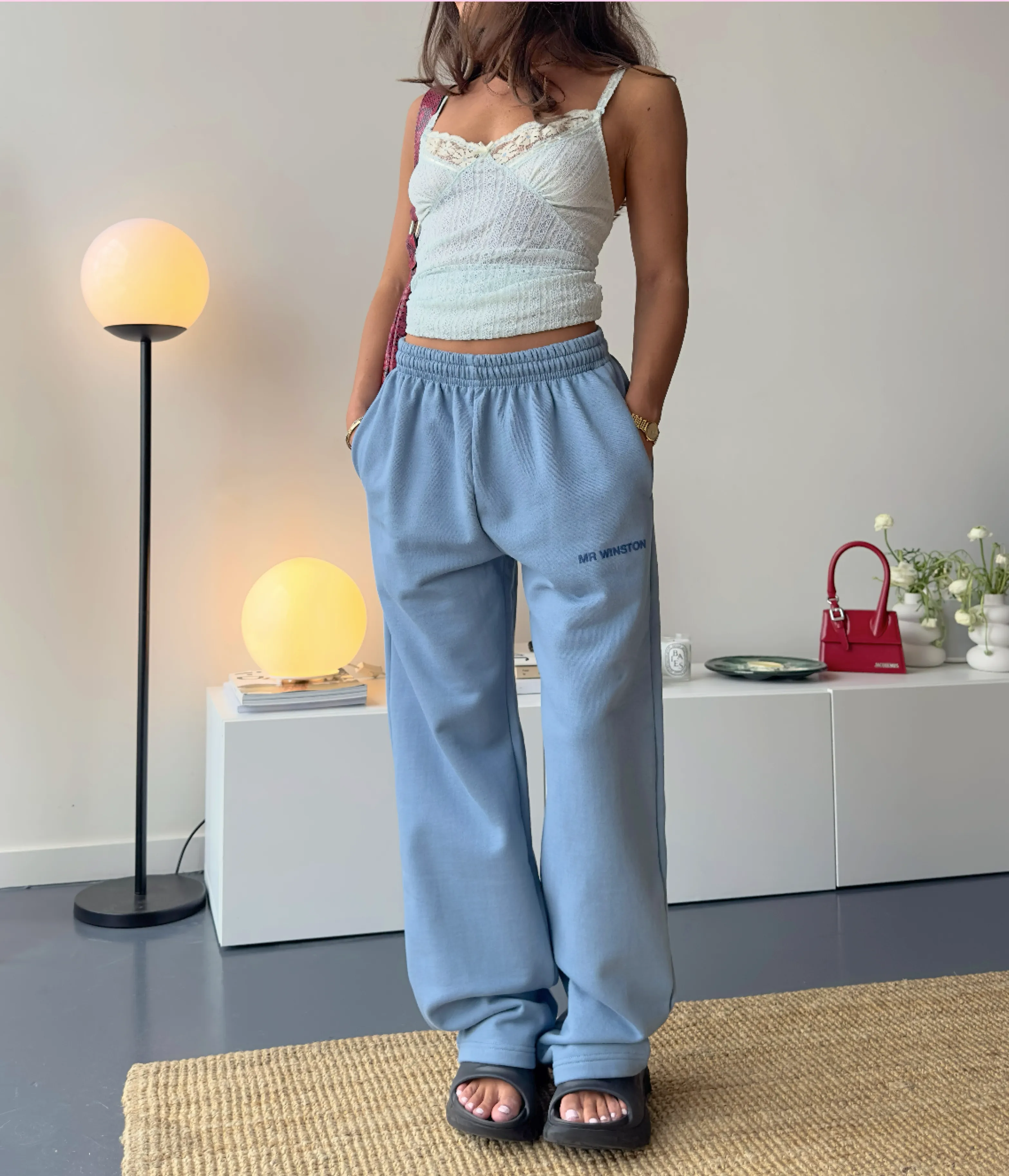 Denim Fleece Pants