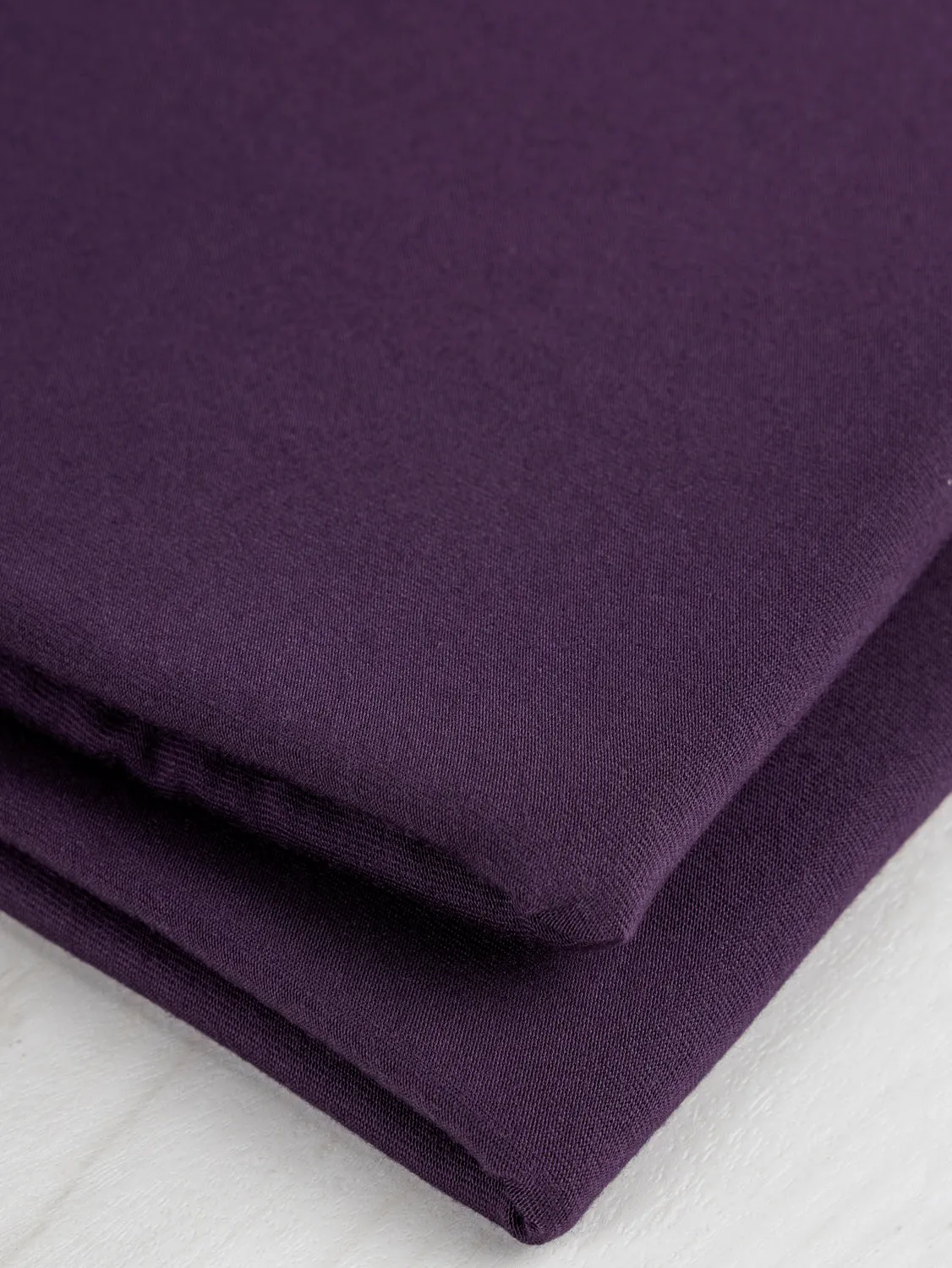 Drapey Tencel Modal Stretch Jersey Knit - Plum - Swatch