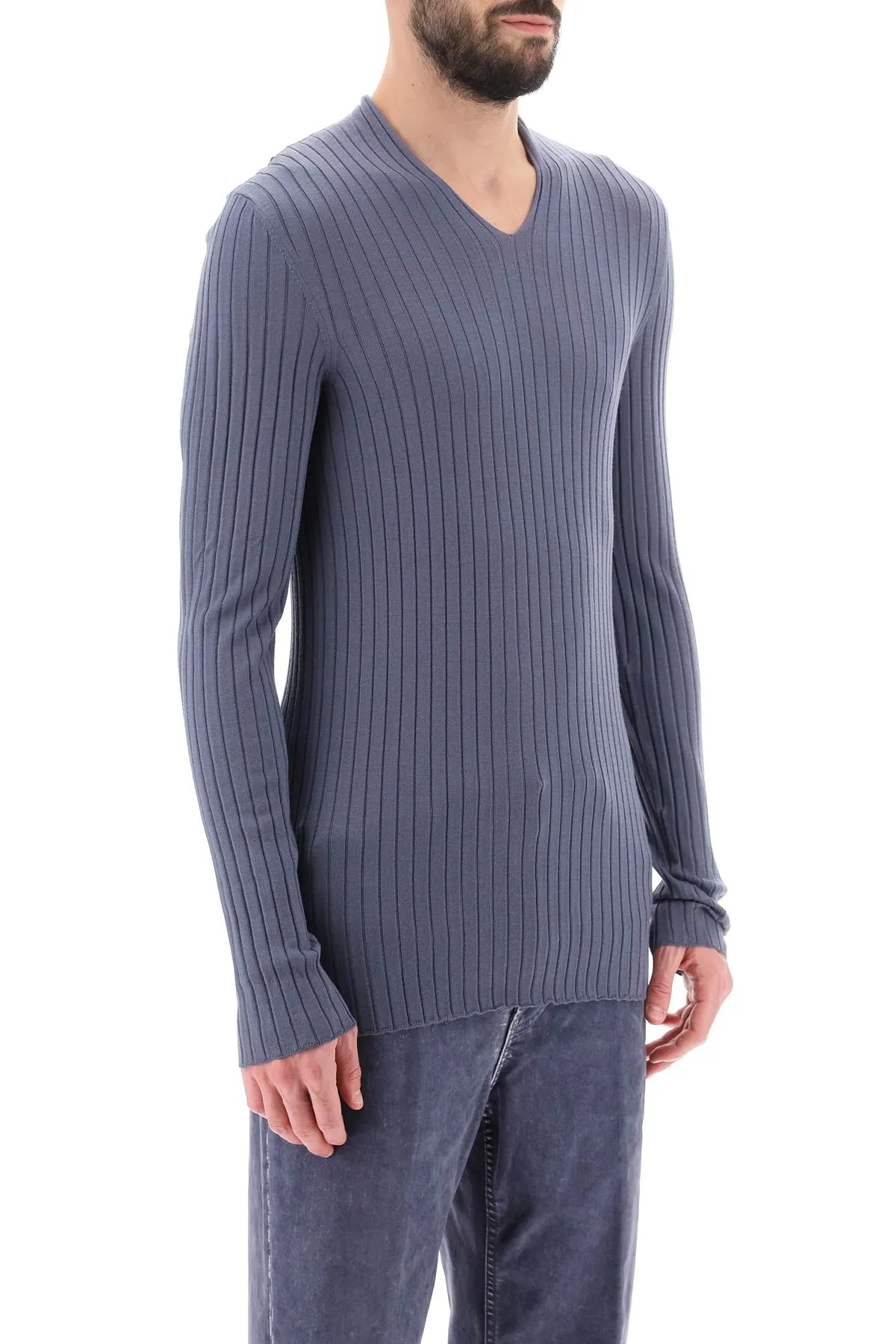 Ferragamo Ribbed-Knit Sweater