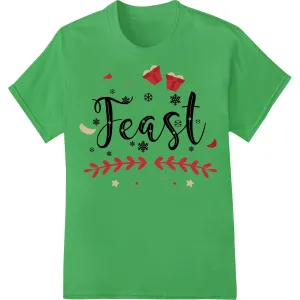 Festive 'Feast' Christmas Design for DTF Transfers