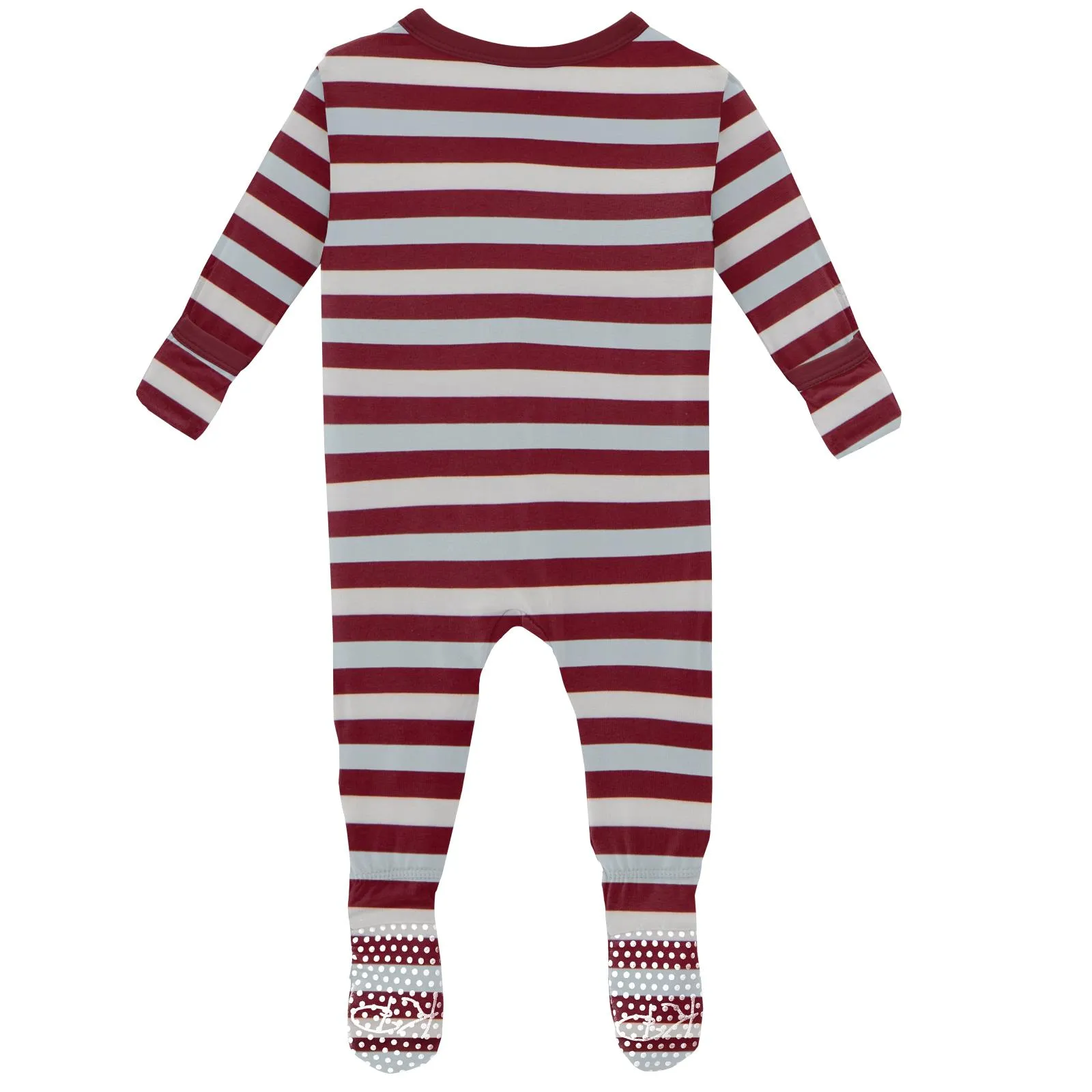 KicKee Pants Playground Stripe Footie with Zipper