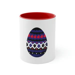 Leather Flag Accent Coffee Mug Easter Festival - Easter Egg