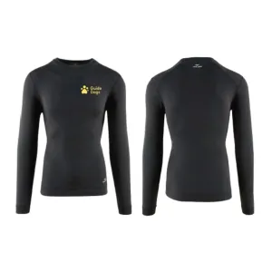 Long sleeve base layer with Guide Dogs logo