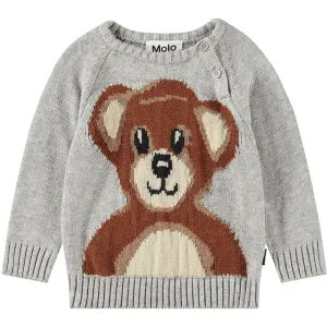 Molo Teddy Bear Knit Bless Crewneck