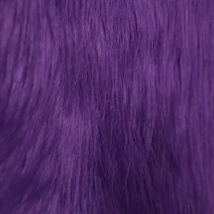 Purple Shaggy Long Pile Faux Fur Fabric (4")