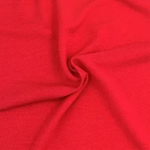 Red J. Crew Rayon/Spandex Jersey 200GSM - SKU 6851F #U121