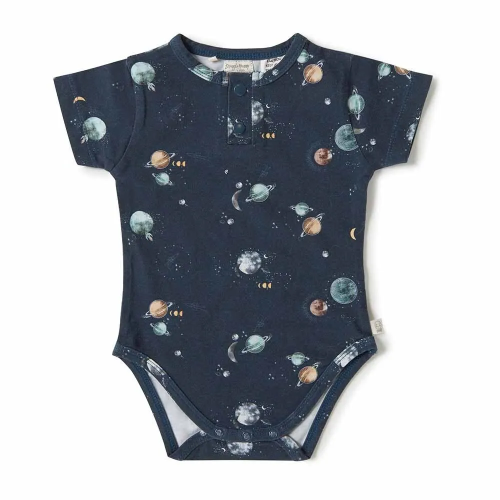 Snuggle Hunny - Milky Way Short Sleeve Organic Bodysuit