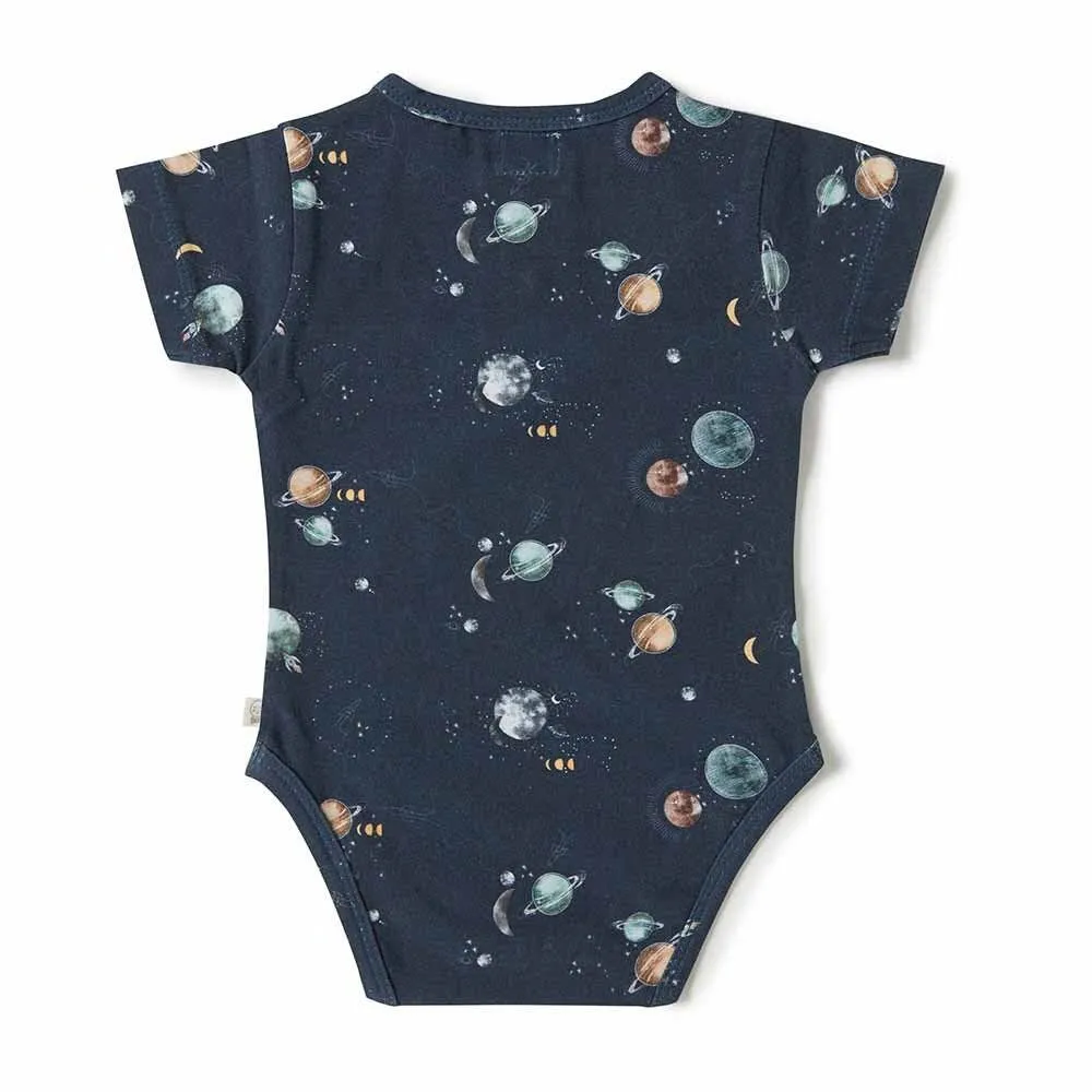 Snuggle Hunny - Milky Way Short Sleeve Organic Bodysuit