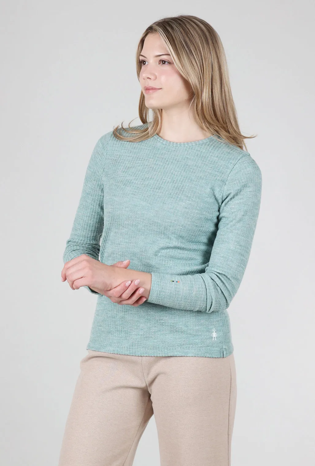 Thermal Rib Crew, Arctic Green Heather