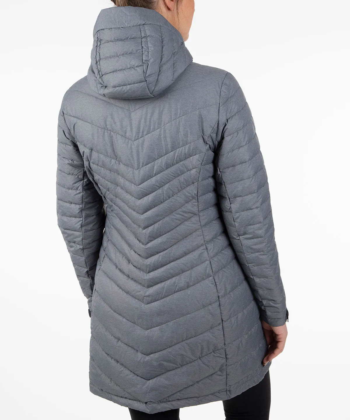 Women's Jojo Thermal Quilted Long Jacket with Hood